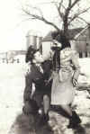 Bud and his sister Gladyn on the families Wisconsin farm.